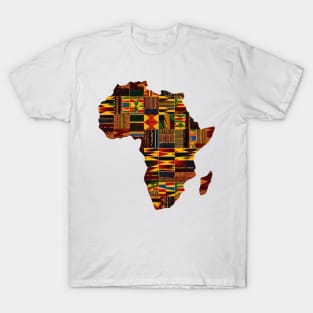 Traditional Kente African Black Culture Pride T-Shirt